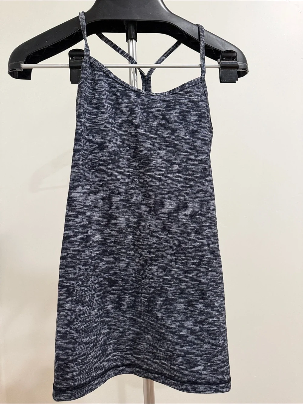 lululemon athletica Heathered Charcoal Gray Strappy Tank